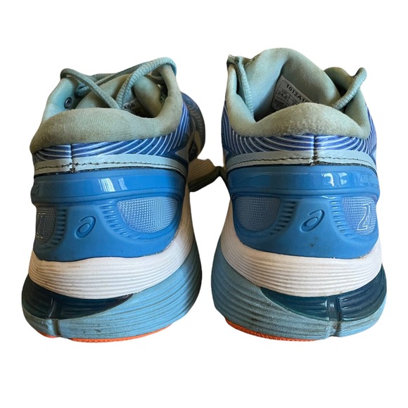 ASICS Womens Gel-Nimbus 21 Blue Coral SkyLight‎ FlyteFoam Running Shoes Size 7 - Picture 4 of 6